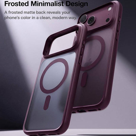 Magsafe Калъф за iPhone 17 Pro Max/ 18 Pro Max, Torras Guardian Magnetic Case Burgundy, Бордо (4)