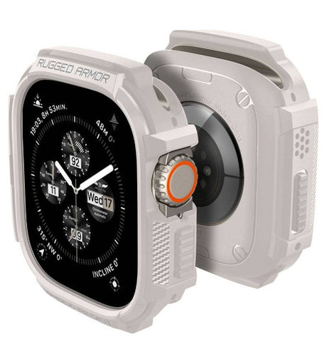 Противоударен Калъф за Apple Watch 1/ 2/ 3/ 4, Spigen Rugged Armor Case, Бежов