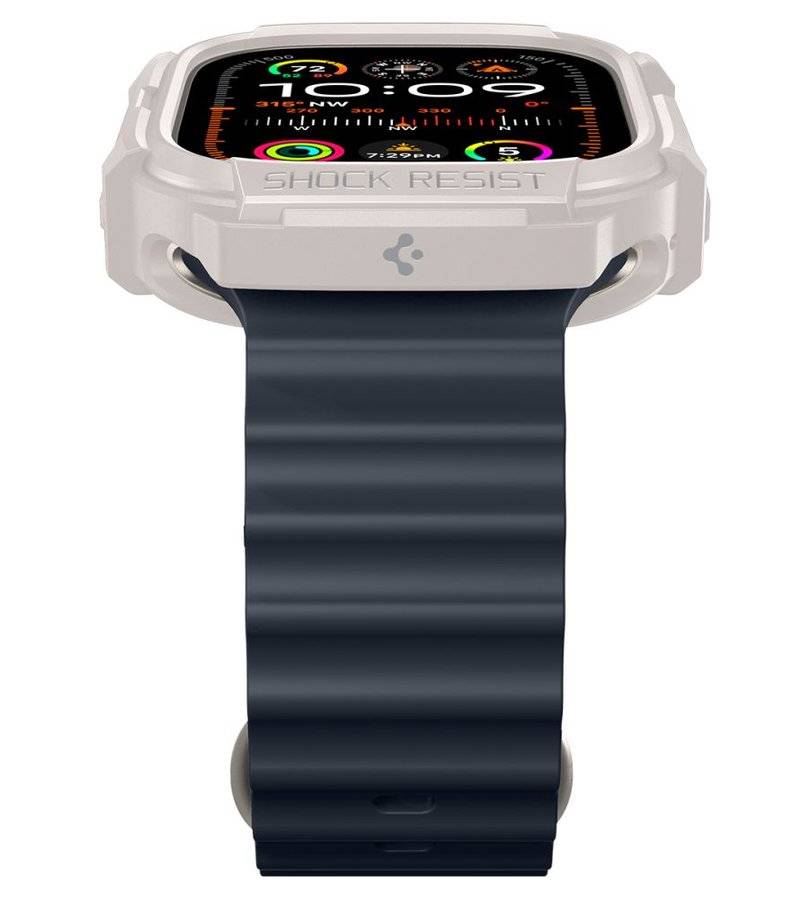 Противоударен Калъф за Apple Watch 1/ 2/ 3/ 4, Spigen Rugged Armor Case, Бежов (12)