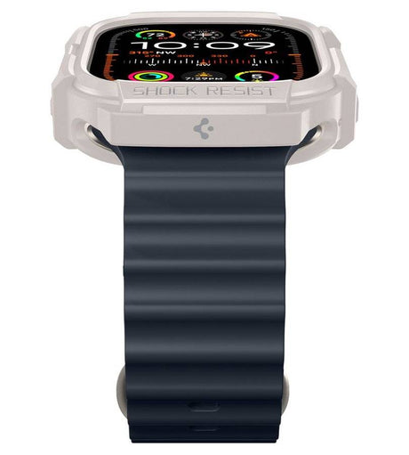 Противоударен Калъф за Apple Watch 1/ 2/ 3/ 4, Spigen Rugged Armor Case, Бежов (12)