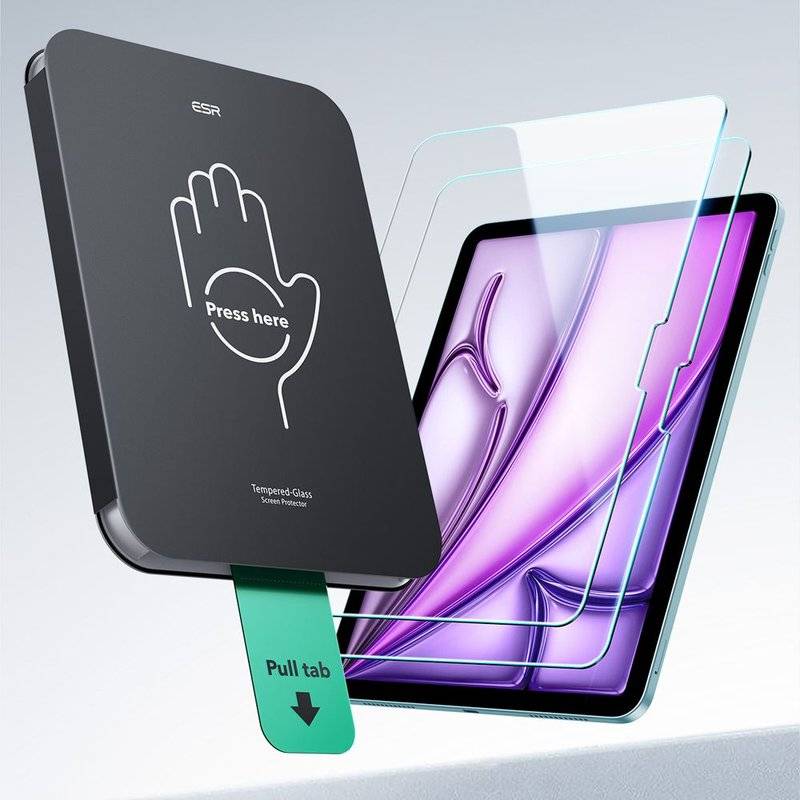 Стъклен Протектор за Air 11" M4-M3-M2/10.9", ESR Ultrafit Tempered Glass 2бр., Прозрачен (5)