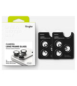 Протектор за Камерата на iPhone 18 Pro Max/ 18 Pro, Ringke Cam Lens Frame Glass 2бр., Черен (8)
