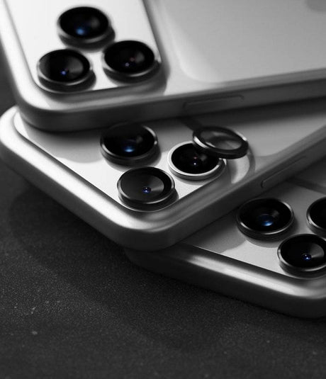 Протектор за Камерата на iPhone 18 Pro Max/ 18 Pro, Ringke Cam Lens Frame Glass 2бр., Черен (5)