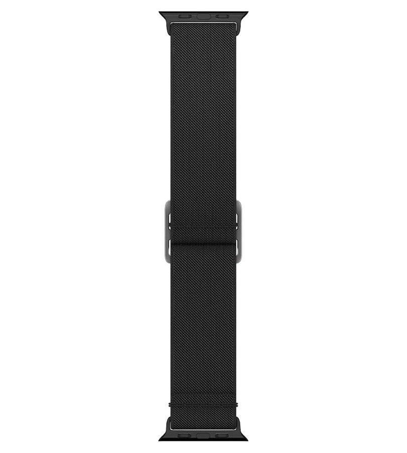 Текстилна Каишка за Apple Watch Ultra/ 12/ 11/ 10/ 9/ 8/ SE, Spigen Fit Lite Band, Черен (6)