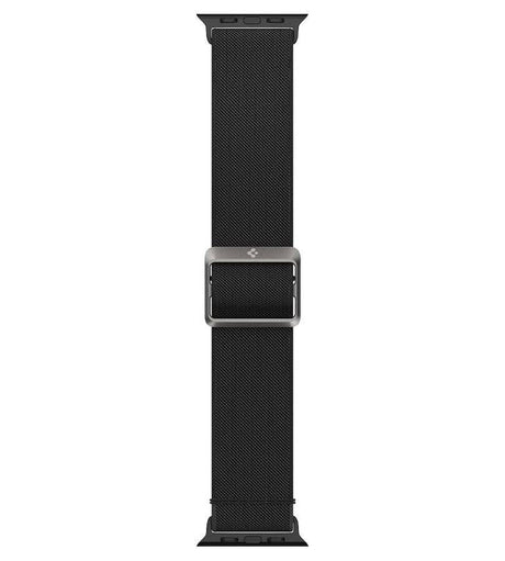 Текстилна Каишка за Apple Watch Ultra/ 12/ 11/ 10/ 9/ 8/ SE, Spigen Fit Lite Band, Черен (5)