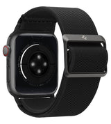Текстилна Каишка за Apple Watch Ultra/ 12/ 11/ 10/ 9/ 8/ SE, Spigen Fit Lite Band, Черен (2)