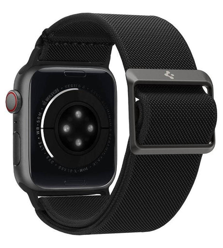 Текстилна Каишка за Apple Watch Ultra/ 12/ 11/ 10/ 9/ 8/ SE, Spigen Fit Lite Band, Черен (2)