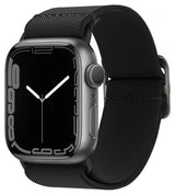 Текстилна Каишка за Apple Watch Ultra/ 12/ 11/ 10/ 9/ 8/ SE, Spigen Fit Lite Band, Черен