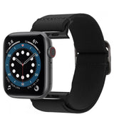 Текстилна Каишка за Apple Watch Ultra/ 12/ 11/ 10/ 9/ 8/ SE, Spigen Fit Lite Band, Черен (7)