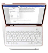 Калъф с Клавиатура за iPad 11th A16/ 10th, Tech-Protect SC Pen Keyboard Case, Розов (2)