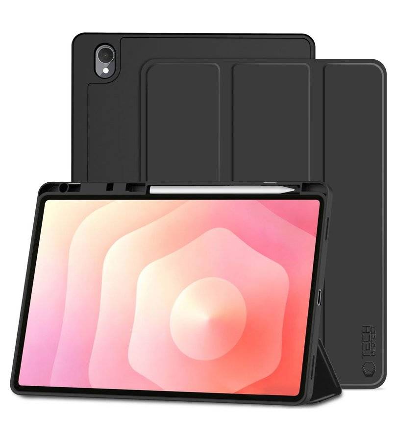 Калъф за Samsung Tab S12 Plus 12.4", Tech-Protect SC Pen Case, Черен