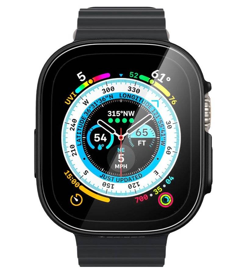 Цялостен Калъф за Watch Ultra 1 / 2 / 3 / 4 49mm, Spigen Thin Fit 360 Case, Черен (16)