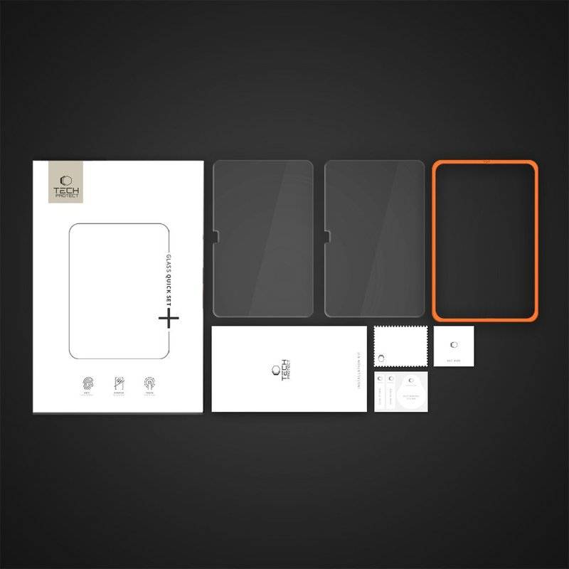 Стъклен Протектор за iPad 11th A16/ 10th, Tech-Protect Easy Set+ Glass 2бр., Прозрачен (5)