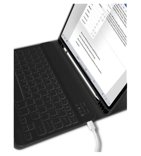 Калъф с Клавиатура за iPad 11th A16/ 10th, Tech-Protect SC Pen Keyboard Case, Черен (4)