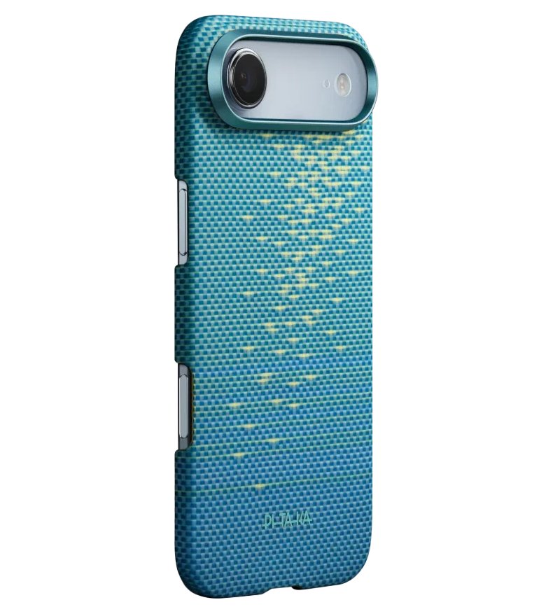 Magsafe Калъф за iPhone Air, Pitaka Edge Lucid Blue Case, Син