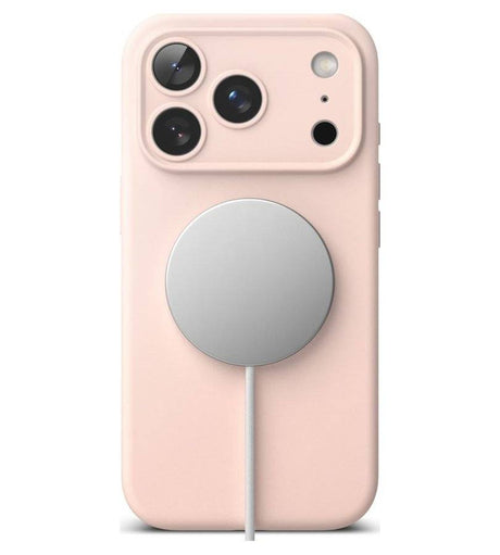 Magsafe Калъф за iPhone 18 Pro Max/ 17 Pro Max, Ringke Silicone Magnetic Case, Розов (4)