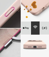Magsafe Калъф за iPhone 18 Pro Max/ 17 Pro Max, Ringke Silicone Magnetic Case, Розов (7)