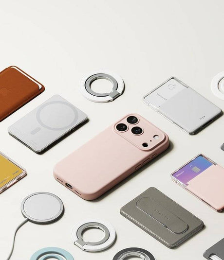 Magsafe Калъф за iPhone 18 Pro Max/ 17 Pro Max, Ringke Silicone Magnetic Case, Розов (8)