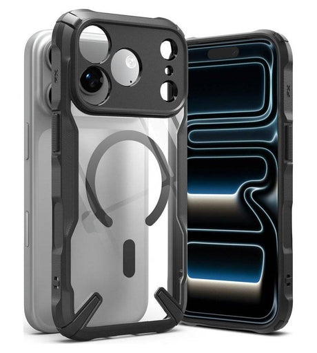 Magsafe Калъф за iPhone 18 Pro Max/ 17 Pro Max, Ringke Fusion X Magnetic Case, Черен