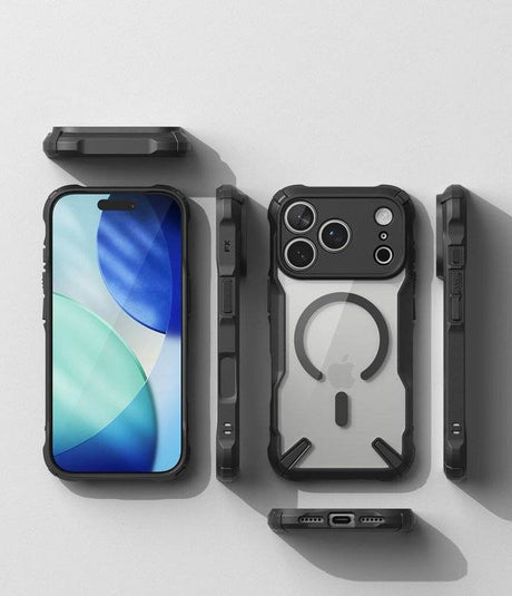 Magsafe Калъф за iPhone 18 Pro Max/ 17 Pro Max, Ringke Fusion X Magnetic Case, Черен (6)