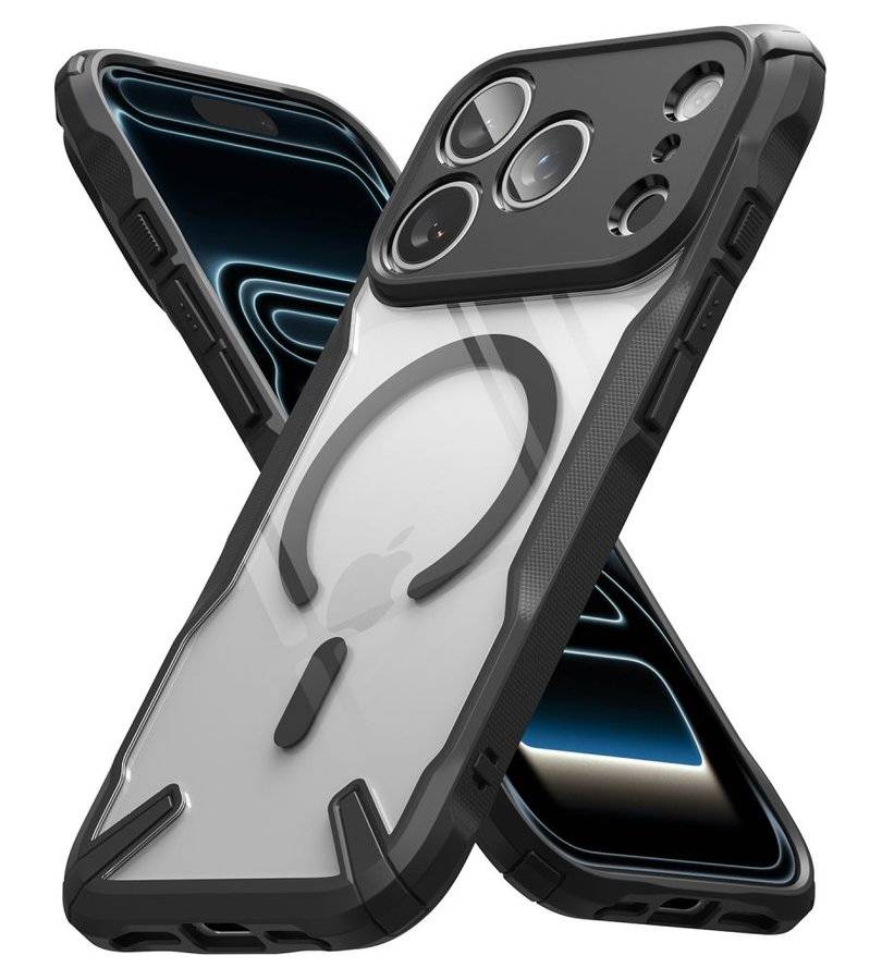 Magsafe Калъф за iPhone 18 Pro Max/ 17 Pro Max, Ringke Fusion X Magnetic Case, Черен (5)