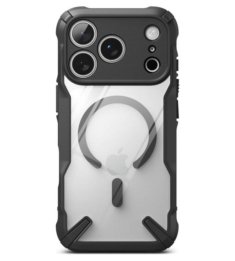 Magsafe Калъф за iPhone 18 Pro/ 17 Pro, Ringke Fusion X Magnetic Case, Черен (2)