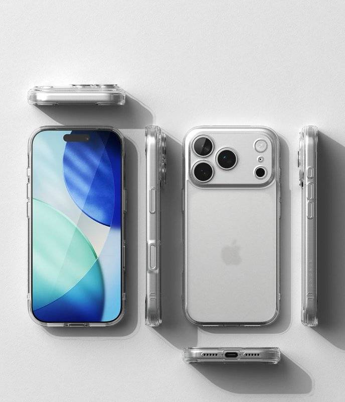 Матов Калъф за iPhone 18 Pro/ 17 Pro, Ringke Fusion Matte Case, Прозрачен (5)