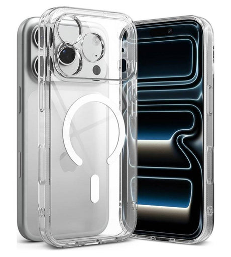 Magsafe Калъф за iPhone 18 Pro Max/ 17 Pro Max, Ringke Fusion Clear Magnetic Case, Прозрачен
