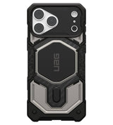 Magsafe Калъф за iPhone 18 Pro Max/ 17 Pro Max, UAG Monarch Pro Carbon Case Titanium, Сив