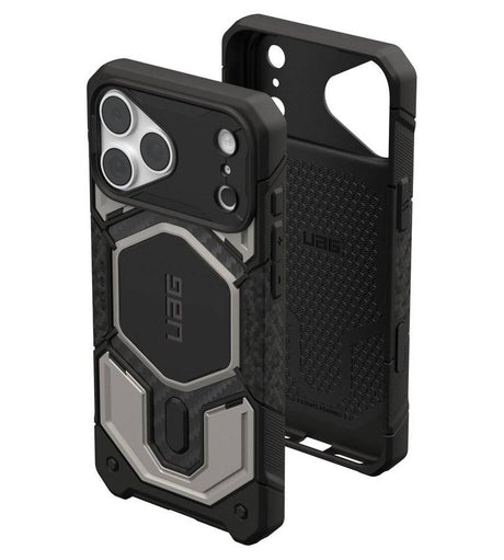 Magsafe Калъф за iPhone 18 Pro Max/ 17 Pro Max, UAG Monarch Pro Carbon Case Titanium, Сив (9)