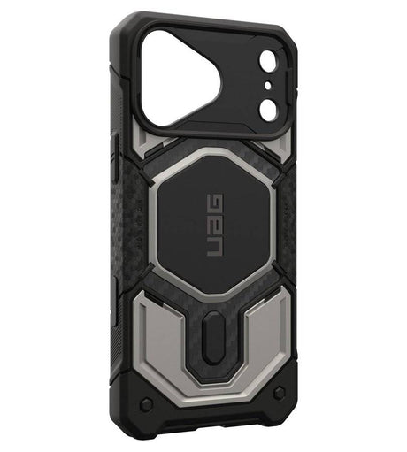 Magsafe Калъф за iPhone 18 Pro Max/ 17 Pro Max, UAG Monarch Pro Carbon Case Titanium, Сив (7)