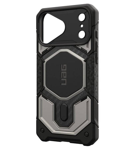 Magsafe Калъф за iPhone 18 Pro Max/ 17 Pro Max, UAG Monarch Pro Carbon Case Titanium, Сив (6)