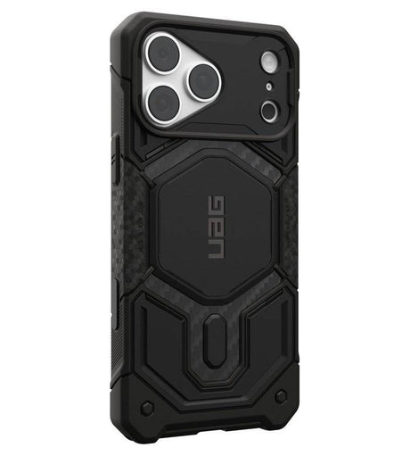 Magsafe Калъф за iPhone 18 Pro Max/ 17 Pro Max, UAG Monarch Pro Carbon Fiber Case, Черен (3)