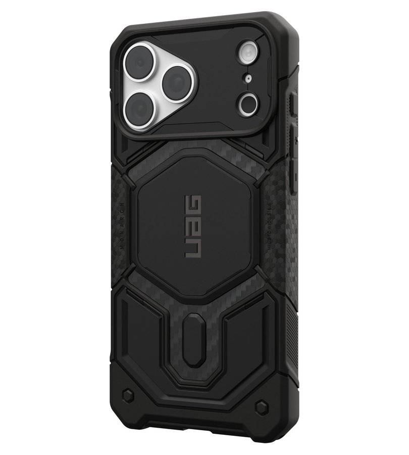 Magsafe Калъф за iPhone 18 Pro Max/ 17 Pro Max, UAG Monarch Pro Carbon Fiber Case, Черен (2)