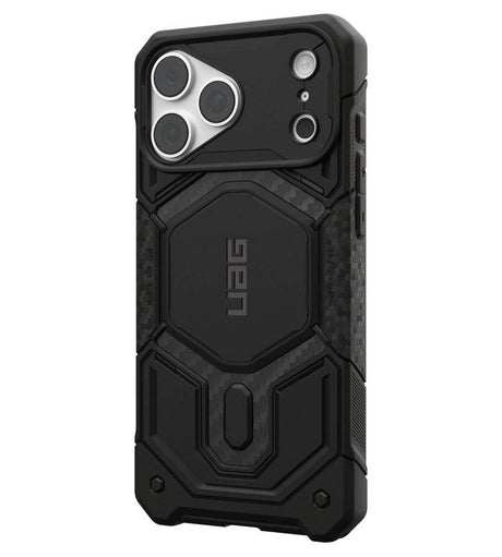 Magsafe Калъф за iPhone 18 Pro Max/ 17 Pro Max, UAG Monarch Pro Carbon Fiber Case, Черен (2)
