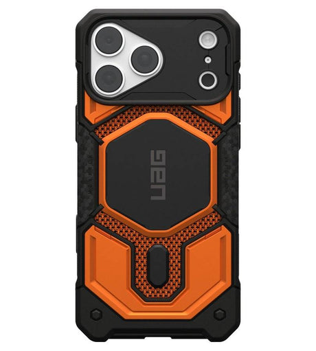 Magsafe Калъф за iPhone 18 Pro Max/ 17 Pro Max, UAG Monarch Pro Kevlar Burnt Case, Оранжев