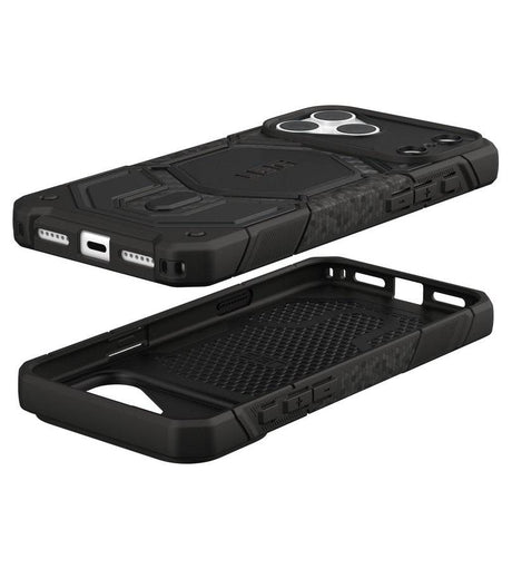 Magsafe Калъф за iPhone 18 Pro Max/ 17 Pro Max, UAG Monarch Pro Carbon Fiber Case, Черен (9)