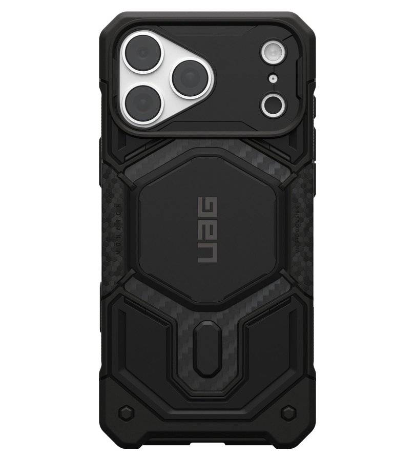 Magsafe Калъф за iPhone 18 Pro Max/ 17 Pro Max, UAG Monarch Pro Carbon Fiber Case, Черен