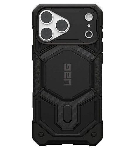 Magsafe Калъф за iPhone 18 Pro Max/ 17 Pro Max, UAG Monarch Pro Carbon Fiber Case, Черен