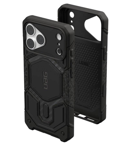 Magsafe Калъф за iPhone 18 Pro Max/ 17 Pro Max, UAG Monarch Pro Carbon Fiber Case, Черен (5)