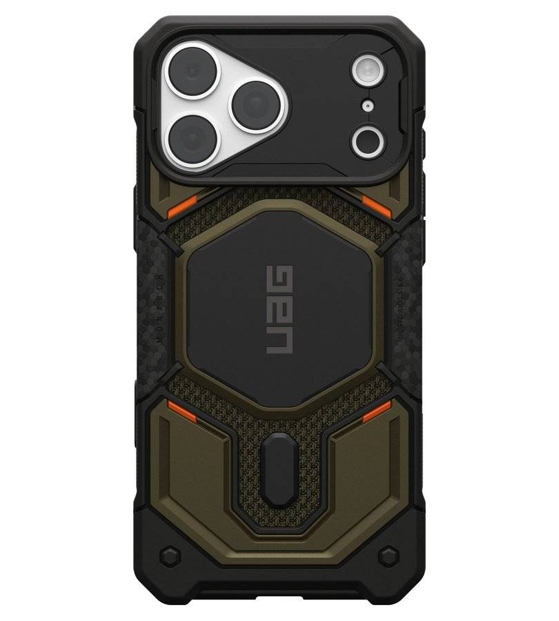 Magsafe Калъф за iPhone 18 Pro Max/ 17 Pro Max, UAG Monarch Pro Kevlar Case Element Green, Зелен