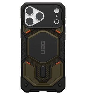 Magsafe Калъф за iPhone 18 Pro Max/ 17 Pro Max, UAG Monarch Pro Kevlar Case Element Green, Зелен