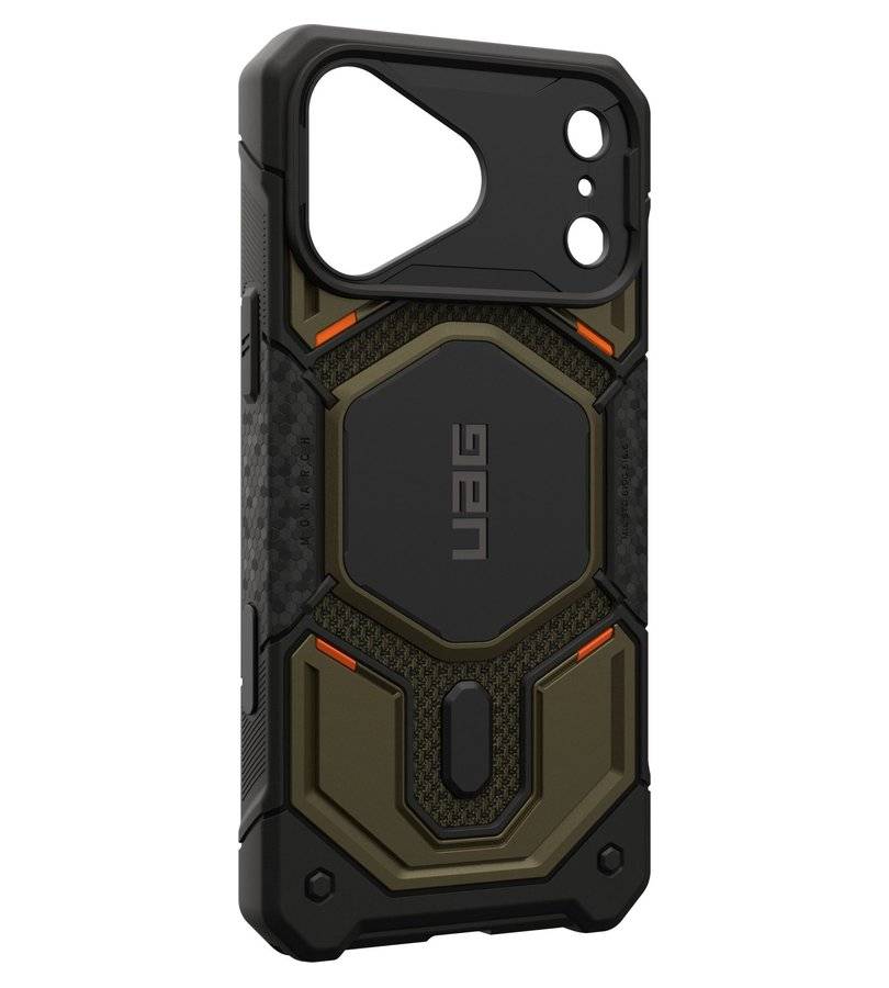 Magsafe Калъф за iPhone 18 Pro Max/ 17 Pro Max, UAG Monarch Pro Kevlar Case Element Green, Зелен (7)