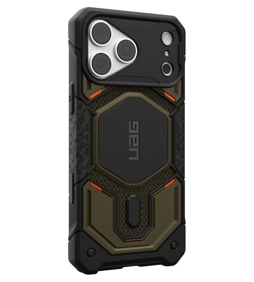 Magsafe Калъф за iPhone 18 Pro Max/ 17 Pro Max, UAG Monarch Pro Kevlar Case Element Green, Зелен (3)