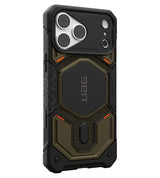 Magsafe Калъф за iPhone 18 Pro Max/ 17 Pro Max, UAG Monarch Pro Kevlar Case Element Green, Зелен (3)