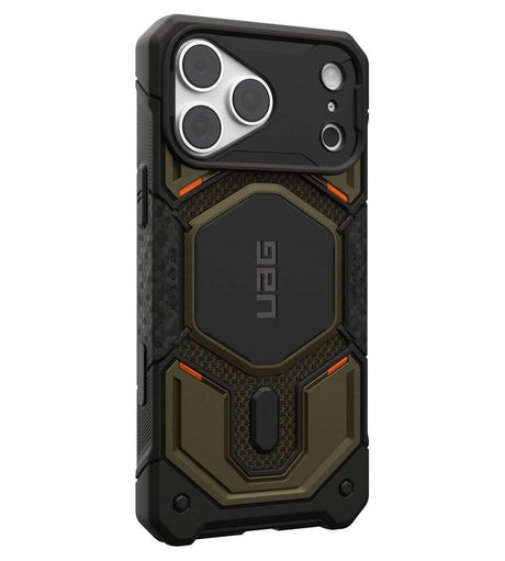 Magsafe Калъф за iPhone 18 Pro Max/ 17 Pro Max, UAG Monarch Pro Kevlar Case Element Green, Зелен (3)