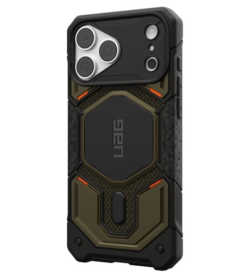Magsafe Калъф за iPhone 18 Pro Max/ 17 Pro Max, UAG Monarch Pro Kevlar Case Element Green, Зелен (2)