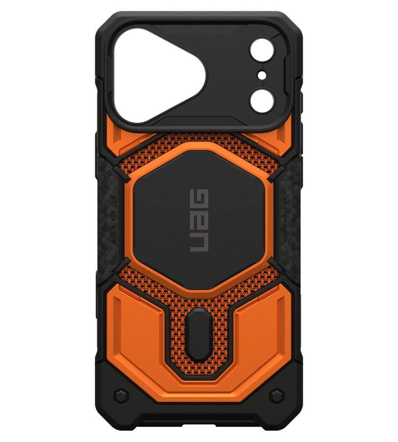 Magsafe Калъф за iPhone 18 Pro Max/ 17 Pro Max, UAG Monarch Pro Kevlar Burnt Case, Оранжев (6)