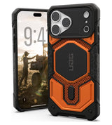 Magsafe Калъф за iPhone 18 Pro Max/ 17 Pro Max, UAG Monarch Pro Kevlar Burnt Case, Оранжев (4)