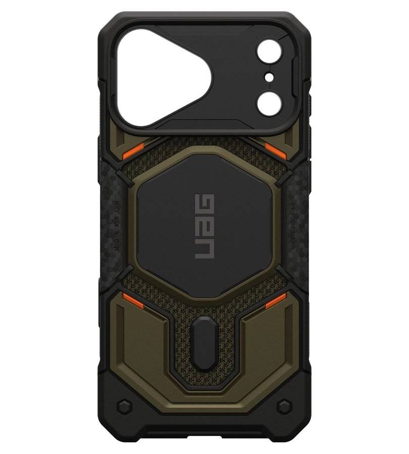 Magsafe Калъф за iPhone 18 Pro Max/ 17 Pro Max, UAG Monarch Pro Kevlar Case Element Green, Зелен (5)